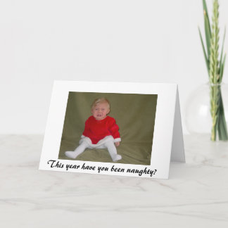 Naughty of Nice? Feestdagen Kaart