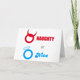 Naughty of Nice? Feestdagen Kaart