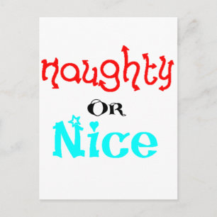 Naughty of Nice Feestdagenkaart