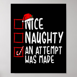Naughty of Nice Funny Er werd een poging gedaan om Poster