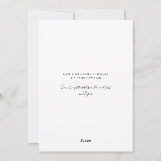 Naughty of Nice Funny Pet Dog Aangepaste Kerstmis Feestdagenkaart (Achterkant)