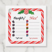 Naughty of Nice Gift Labels (Voorkant)