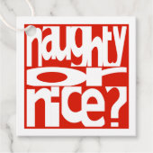 Naughty of Nice Gift Labels (Voorkant)