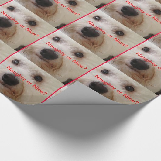 Naughty of Nice? - Giftwrap Cadeaupapier (Hoek)