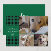 NAUGHTY OF NICE Green Play PRETTIGE FEESTDAGEN 3 F Feestdagenkaart (Voorkant / Achterkant)