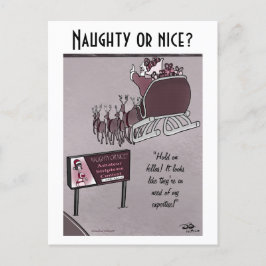 Naughty of Nice Holiday Briefkaart