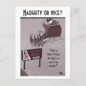 Naughty of Nice Holiday Briefkaart (Voorkant)