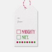 Naughty of Nice Holiday Cadeaulabel (Voorkant)