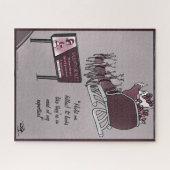 Naughty of Nice Holiday Challchallenge Jigzaag Puz Legpuzzel (Horizontaal)