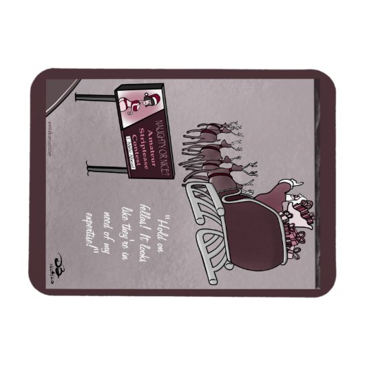 Naughty of Nice Holiday Magnet Magneet (Horizontaal)