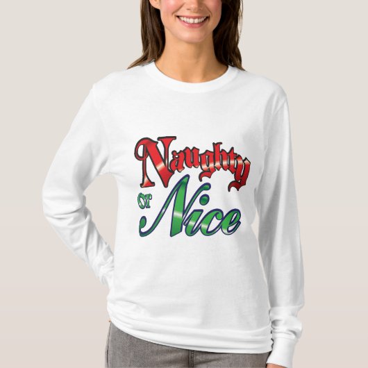 Naughty of Nice Holiday shirt (Voorkant)