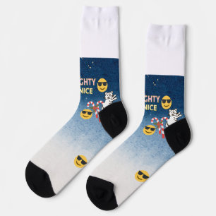 Naughty of Nice Holiday Socks Funny giften voor he Sokken