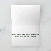 NAUGHTY OF NICE IK HOOP VAN JE OP CHRISTMAS FEESTDAGEN KAART (Binnen)