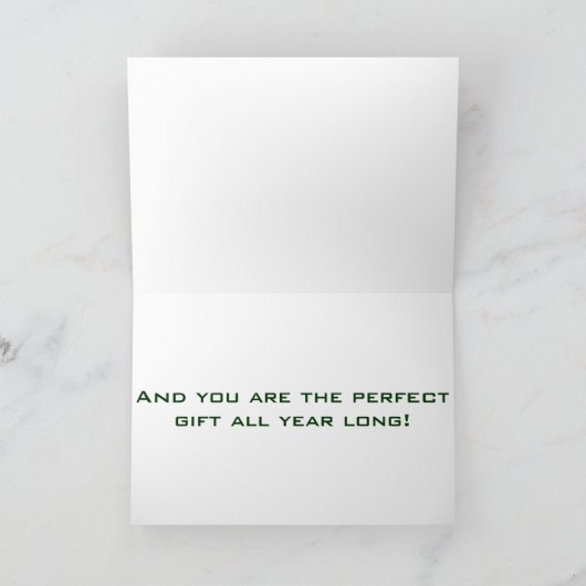 NAUGHTY OF NICE IK HOOP VAN JE OP CHRISTMAS FEESTDAGEN KAART (Binnen)