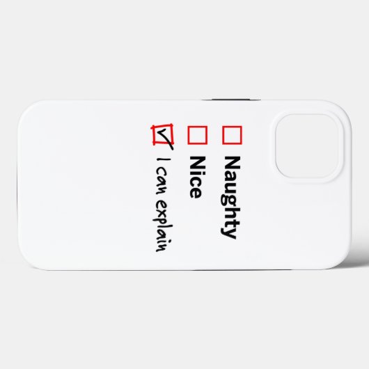 Naughty of Nice - Ik kan het uitleggen Case-Mate iPhone Case (Achterkant (horizontaal))