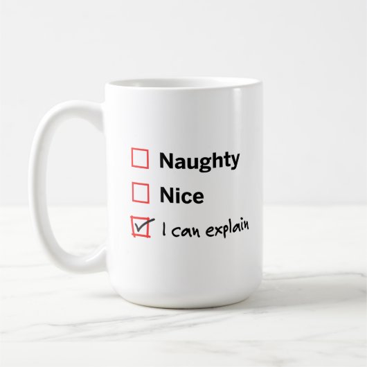 Naughty of Nice - Ik kan het uitleggen Koffiemok (Links)