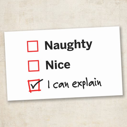 Naughty of Nice - Ik kan het uitleggen Rechthoekige Sticker
