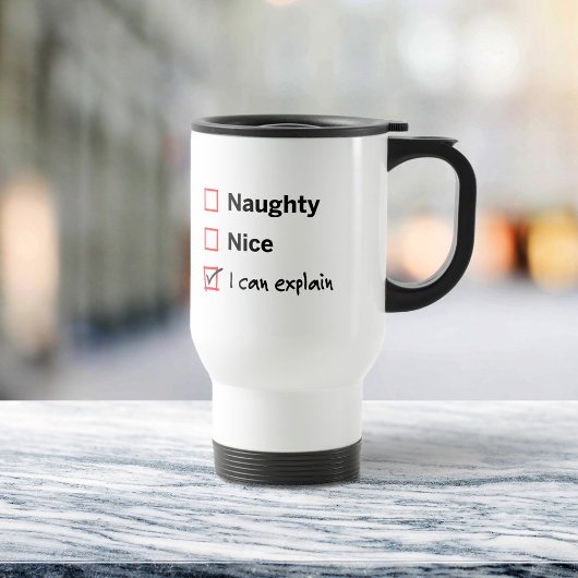 Naughty of Nice - Ik kan het uitleggen Reisbeker