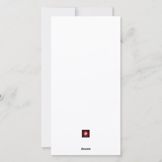 Naughty of Nice in Red Fun en Simple Photo Feestdagenkaart (Achterkant)