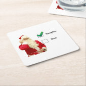 Naughty of Nice Kartonnen Onderzetters (Schuin)