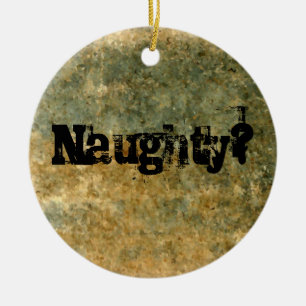 Naughty of Nice Keramisch Ornament