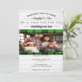 Naughty of Nice kerst Kaart (Staand voorkant)