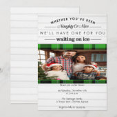 Naughty of Nice kerst Kaart (Voorkant / Achterkant)