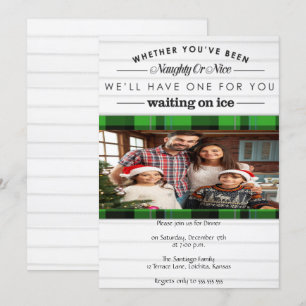 Naughty of Nice kerst Kaart