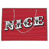 Naughty of Nice kerstcadeautas Large Cadeautasje (Voorkant)