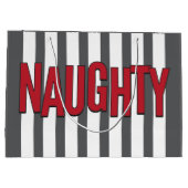Naughty of Nice kerstcadeautas Large Cadeautasje (Achterkant)