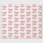 Naughty of Nice Kerstmis Cadeaupapier (Vlak)