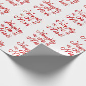 Naughty of Nice Kerstmis Cadeaupapier (Hoek)