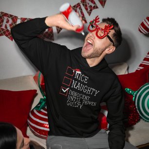 Naughty of Nice Kerstmis Hoodie