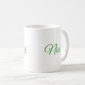 Naughty of Nice Kerstmis Mok (Voorkant rechts)