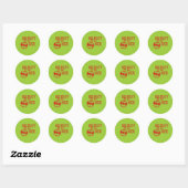 Naughty of Nice Kerstmis Ronde Sticker (Vel)