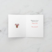 Naughty- of Nice-kerstontwerp Feestdagen Kaart (Binnen)