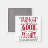 ***NAUGHTY OF NICE *** MAGNET (Voorkant / Achterkant)