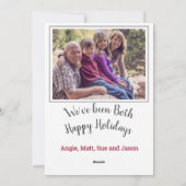 Naughty of Nice met foto Feestdagenkaart (Achterkant)