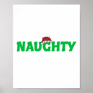 Naughty of Nice overeenkomend kerstparen kostuum Poster