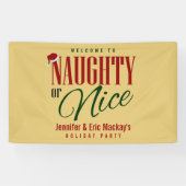 Naughty of Nice Party Spandoek (Horizontaal)