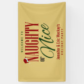 Naughty of Nice Party Spandoek (Verticaal)