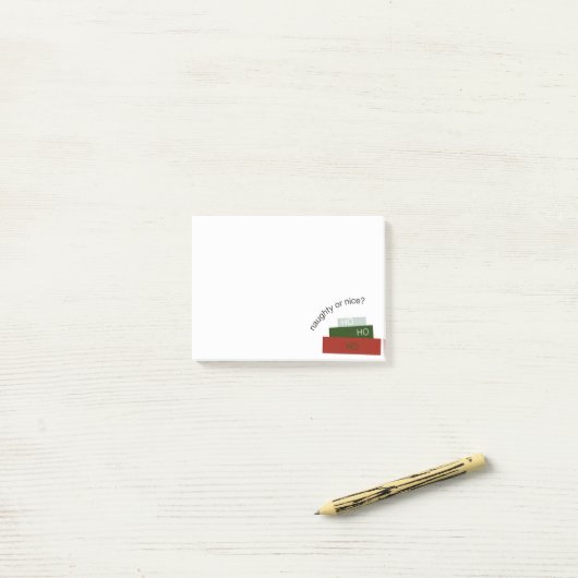 Naughty of Nice Post-it® notes (Op bureau)