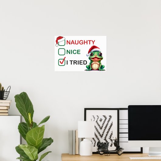 Naughty of Nice Poster (Thuiskantoor)