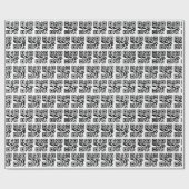 Naughty of Nice QR Code Cadeaupapier (Vlak)