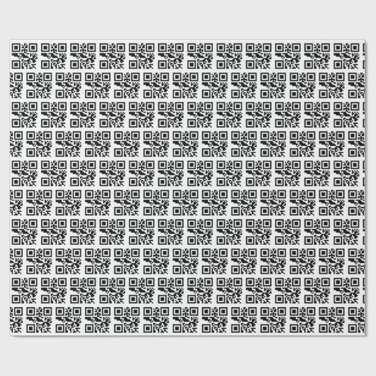 Naughty of Nice QR Code Cadeaupapier (Vlak)