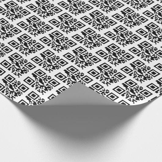 Naughty of Nice QR Code Cadeaupapier (Hoek)
