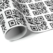 Naughty of Nice QR Code Cadeaupapier (Rol Hoek)