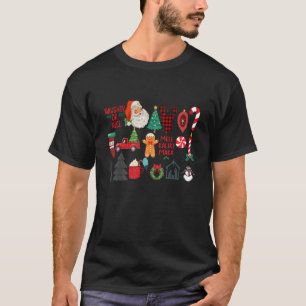 Naughty of Nice Santa Claus Pinetree Jesus Christm T-shirt