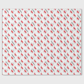 Naughty of Nice Santa Hat Cadeaupapier (Vlak)