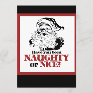Naughty of Nice Santa Kaart